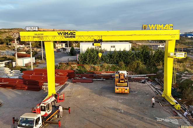 Structure portique type L