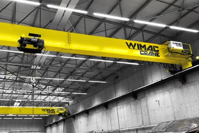 Pont roulant industriel haute capacité de levage