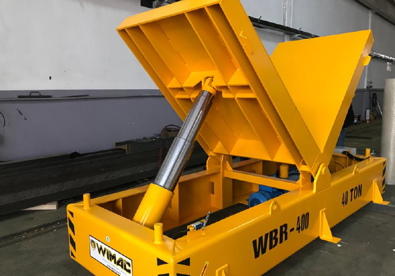 Retourneur Hydraulique Blocs Wimac WLL 40 TON D&eacute;tail