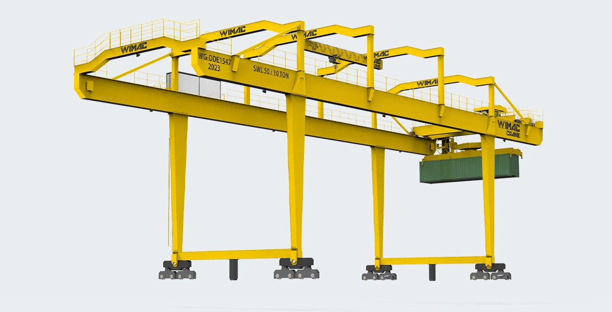 Ponts roulants process de chantier naval et port